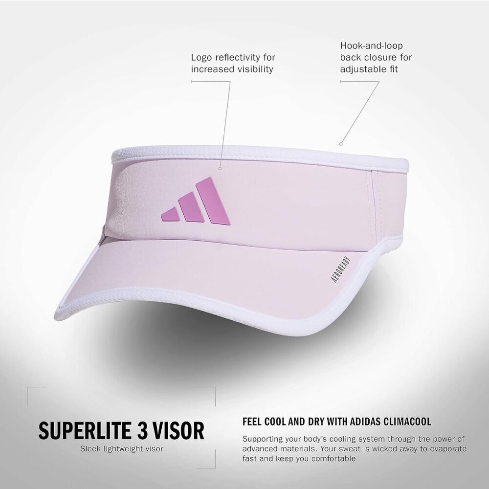 Women's Superlite Visor Polyester Sun Protection Lightweight Outdoor Hat View 2
